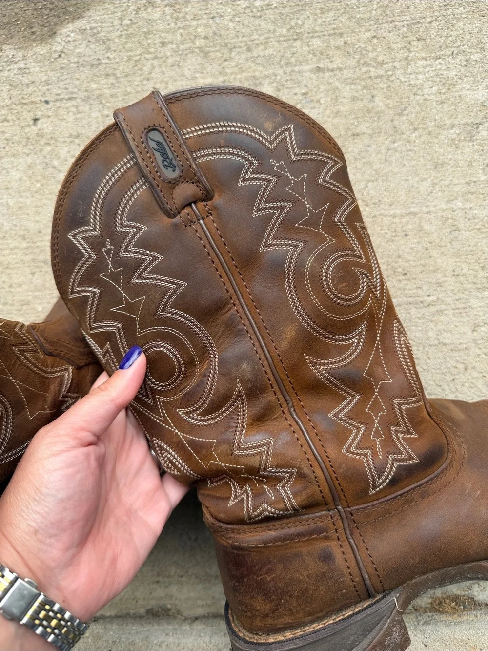 Men's Rebel By Durango Pull-On Western Boots Size 9.5D (Style: DB443) - Picture 8 of 9